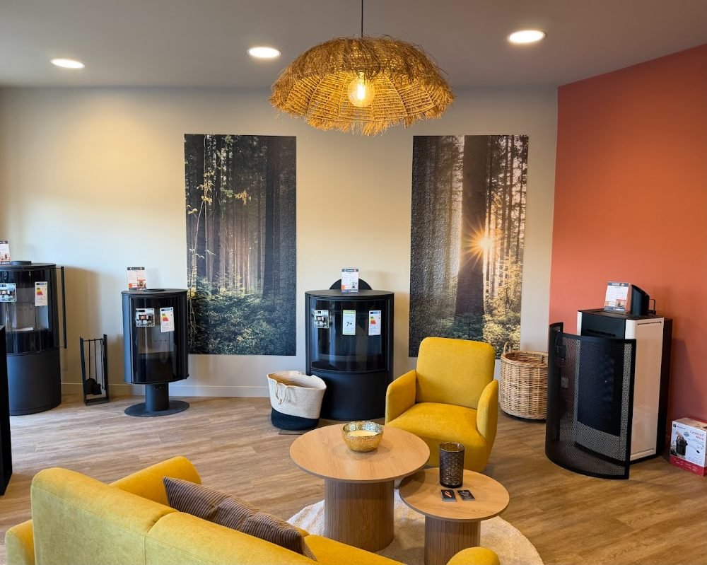 Les appareils exposés dans le showroom